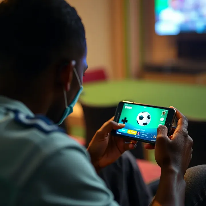 Nigerian player enjoying the 1win Dog House demo on mobile device with visible game controls