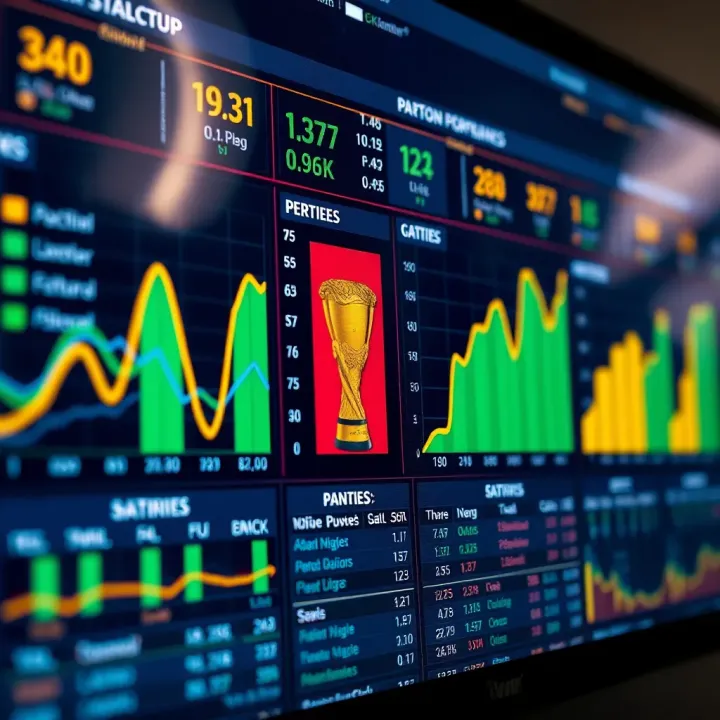 Statistical charts showcasing team performances and player contributions relevant to betting strategies for a major football tournament