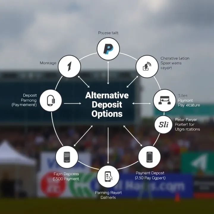 Diagram illustrating alternative payment methods for funding online betting accounts in Nigeria