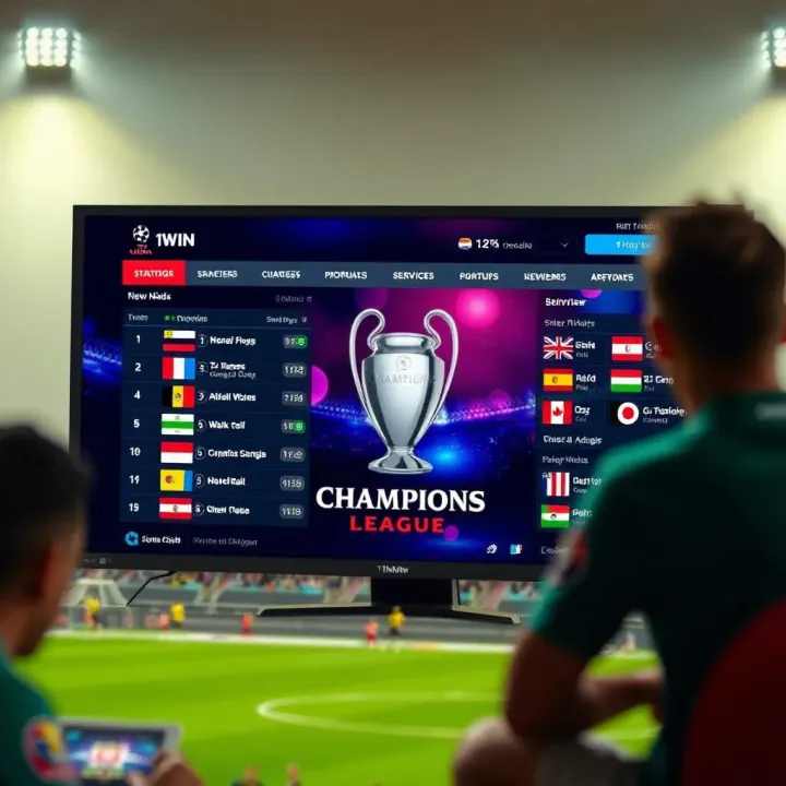 Betting interface illustrating strategic tips for wagering on UEFA Champions League in Nigeria