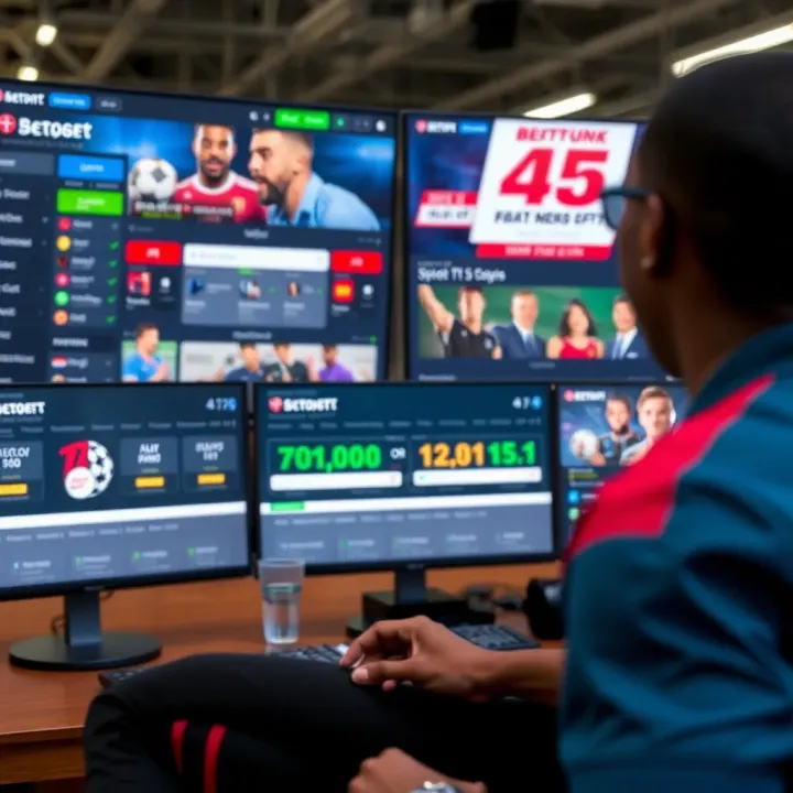 Comparison of betting platform interfaces showcasing various sports betting options