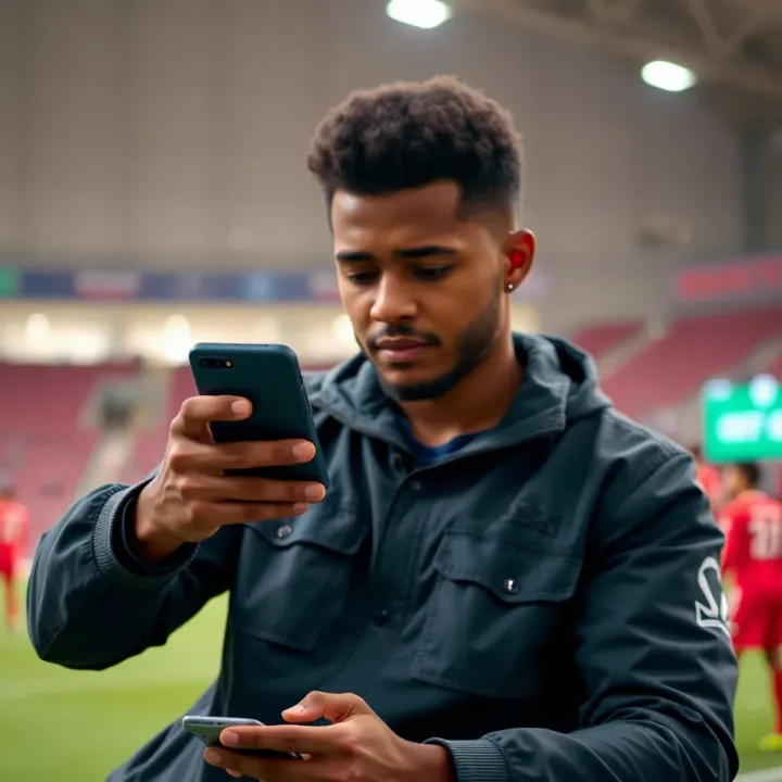 User registering an account on SportyBet platform using mobile device