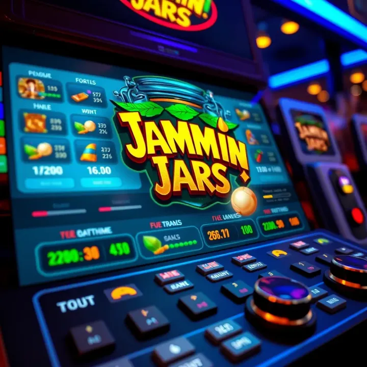 Betting options and user controls for Jammin Jars on an online slot platform