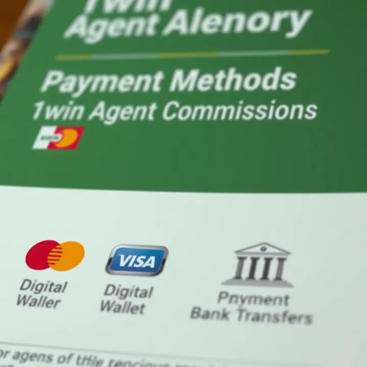 Visual representation of payment methods available for agents with icons of digital wallets and bank transfers