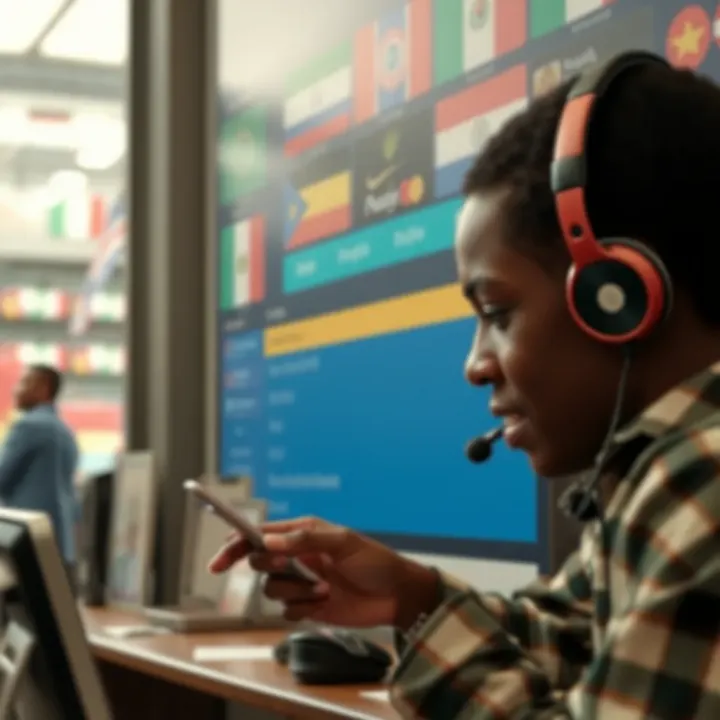 Visual representation of diverse payment methods and support options for Nigerian bettors