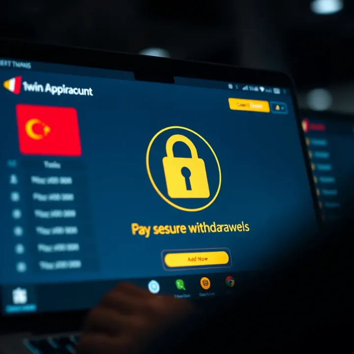 Ensuring Secure Withdrawals for Betting Winnings Secure online transaction screen depicting safe withdrawal of funds from a betting account