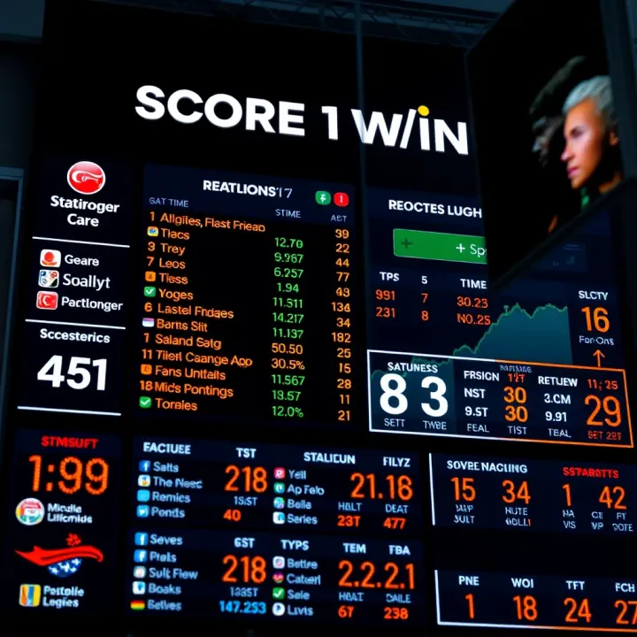 Live football match scoreboard showing real-time scores and statistics on a digital platform