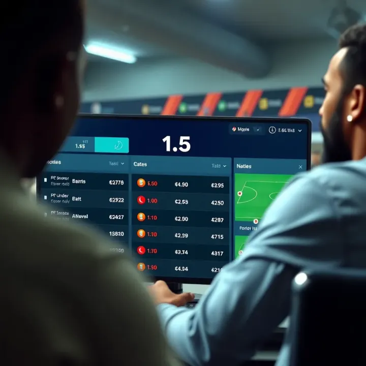 Illustration showing strategic betting choices on a sports platform targeting Nigerian football enthusiasts