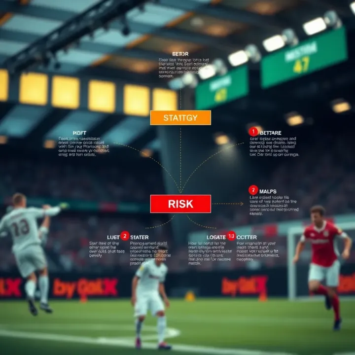 Diagram showing risk management strategies and betting tips for sports wagering