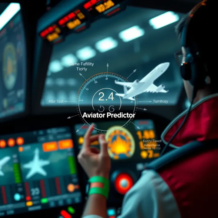 Diagram showing the mechanics of an aviator predictor tool estimating flight game outcomes