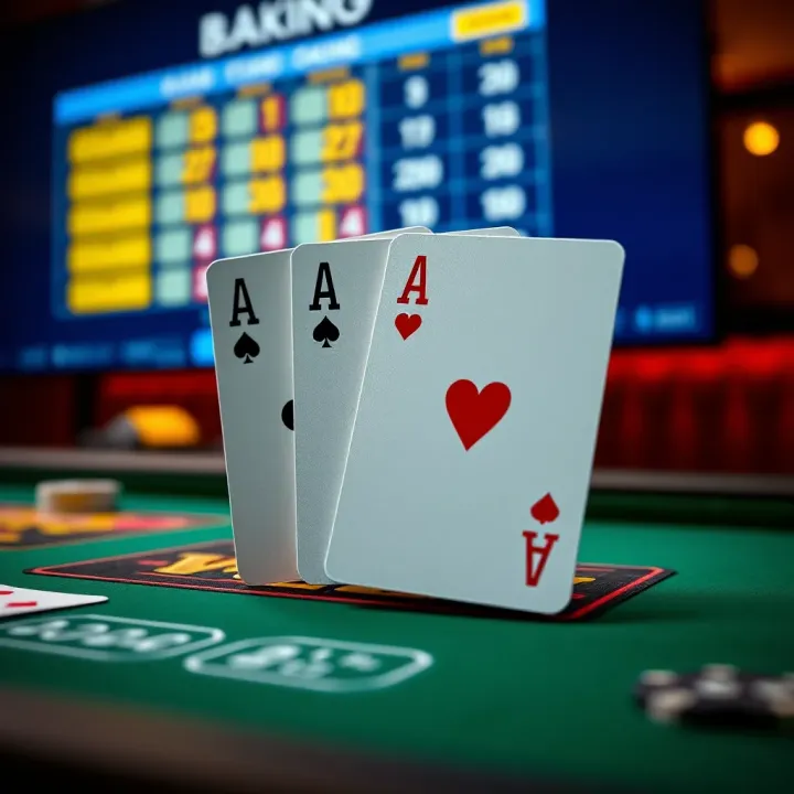 Illustration of blackjack cards with numerical values and suits displayed on a digital gaming interface