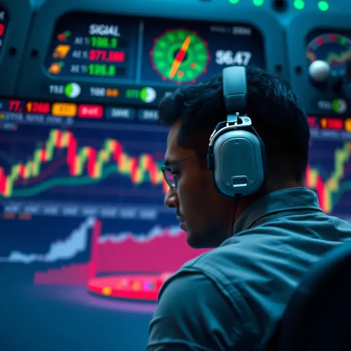 Digital chart showing signal patterns for trading decisions in Nigerian markets