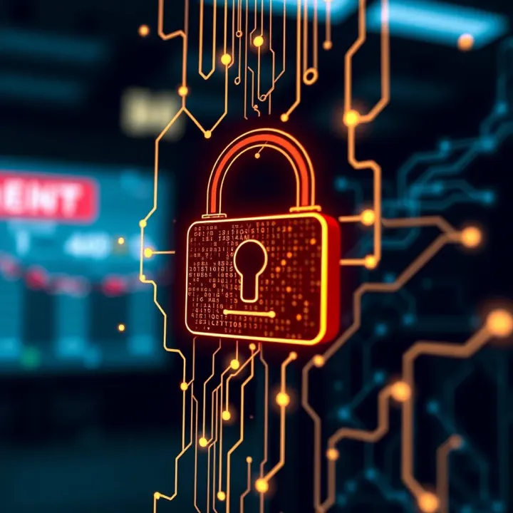 Illustration showing a digital lock symbolizing online security and the dangers of hacking in online betting